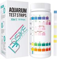🐠 bosike aquarium test strips 6 in 1: accurate water testing kit for freshwater, fish tank, and fish pond - nitrate, nitrite, cl2, carbonate, ph, and total hardness testing with ammonia strips logo