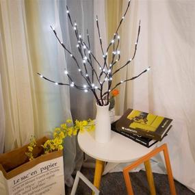 img 1 attached to 🌿 Set of 3 Twig Lights, Illuminated Branches for Vases, Indoor and Outdoor Branch Lights for Halloween, Thanksgiving, and Christmas Decoration