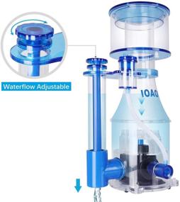 img 1 attached to 🐠 Cast Acrylic Protein Skimmer: Ultra Quiet Needle Pinwheel DC Pump for 210 Gallon Saltwater Aquariums