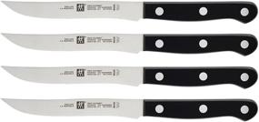 img 4 attached to 🔪 Premium ZWILLING 4 pc Black Steak Knife Set: Superior Quality and Precision