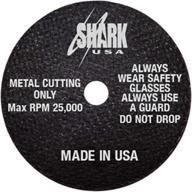 shark industries pn-12704 die grinder cut off wheels - 10 pack, 3-inch x 1/16” x 3/8” shark type-1 double-reinforced thin wheels, 54 grit, 25,000 rpm max (10 cutting discs) логотип