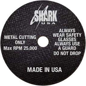 img 3 attached to Shark Industries PN-12704 Die Grinder Cut Off Wheels - 10 Pack, 3-Inch x 1/16” x 3/8” Shark Type-1 Double-Reinforced Thin Wheels, 54 Grit, 25,000 RPM Max (10 Cutting Discs)