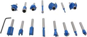 img 2 attached to 🔧 Ultimate Precision and Durability: ABN Tungsten Carbide Router Cutting Tools - 15 Piece Set