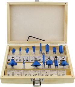 img 4 attached to 🔧 Ultimate Precision and Durability: ABN Tungsten Carbide Router Cutting Tools - 15 Piece Set