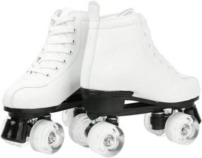 img 2 attached to Stylish Light-Up Roller Skates: Gets High-top Outdoor Skates for Adult Men & Women