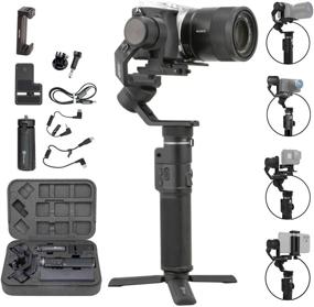 img 4 attached to FeiyuTech G6 Max: Ultimate 3-Axis Handheld Gimbal Stabilizer (G6 Plus Upgrade) for Mirrorless Cameras, GoPro, and iPhones – High Payload and Splash Proof