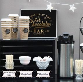 img 1 attached to 🍫 Deluxe Hot Chocolate Bar Kit with Sign Labels, Cup Tags, and Decorations - Perfect for Christmas Parties, New Year’s Eve, and Kids Birthdays