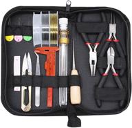 🔧 jewelry making tools kit: 24 pcs crafting supplies for repair, earring ring beading & more - monvict tools logo