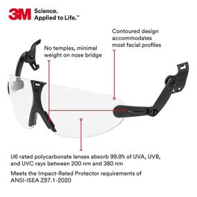 img 2 attached to Enhanced Eye Protection: 3M Integrated Anti-Fog Eyewear for Occupational Health & Safety