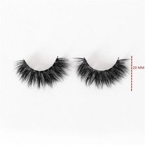 img 1 attached to Newcally Lashes: 20MM Dramatic Faux Mink Lashes - Long, Thick & Fluffy! 10 Pairs, Handmade & Crossed for Bulk Packs