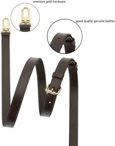img 4 attached to Speedy Shoulder Strap: Adjustable Genuine Leather Replacement