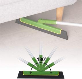 img 2 attached to 🧹 Eyliden 51inch Floor Squeegee Broom: Green Handle for Shower, Bathroom, Kitchen, and More!