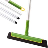 🧹 eyliden 51inch floor squeegee broom: green handle for shower, bathroom, kitchen, and more! logo