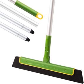 img 4 attached to 🧹 Eyliden 51inch Floor Squeegee Broom: Green Handle for Shower, Bathroom, Kitchen, and More!