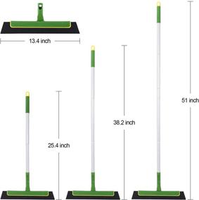 img 3 attached to 🧹 Eyliden 51inch Floor Squeegee Broom: Green Handle for Shower, Bathroom, Kitchen, and More!