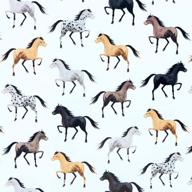 horse pony gift wrapping paper logo