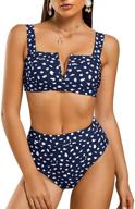 👙 saodimallsu womens sexy two piece leopard printed swimsuits: high waist, high cut, padded bikini set - stylish bathing suits for trendy beach looks! logo