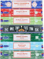 enhance relaxation with nag champa incense stick packs - assorted hand rolled fragrances for meditation - non-toxic home fragrance gift pack - set of 7 aromas (relaxation) - 15g логотип