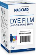 🎨 genuine magicard ma300ymcko color ribbon: superior quality for enduro & rio printers, 300 images per roll logo