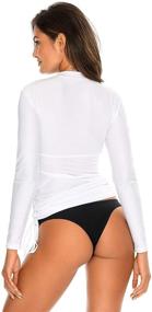 img 2 attached to 🌞 Stay Safe Under the Sun with RELLECIGA Women's UV Sun Protection Long Sleeve Rashguard Swimsuit Top