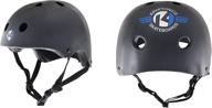 kryptonics starter helmet black medium logo