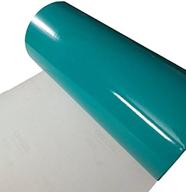12x10ft roll of oracal 651 permanent adhesive-backed vinyl in turquoise blue glossy finish - ideal for craft cutters, punches, and vinyl sign cutters logo