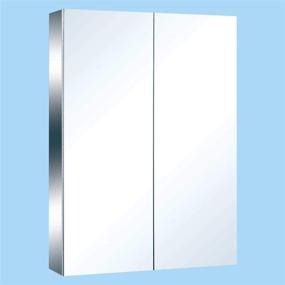 img 3 attached to 🔬 Modern Stainless Steel Double Door Medicine Cabinet Mirror for Wall Mount - Renovator's Supply