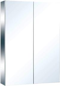 img 4 attached to 🔬 Modern Stainless Steel Double Door Medicine Cabinet Mirror for Wall Mount - Renovator's Supply