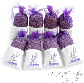 img 4 attached to STRN Lavender Scented Sachets: Fragrance Gift Set for Drawers and Closets (8 Packs)