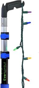 img 4 attached to 🪝 EFFECTIVE EverSprout Utility Hook with Extension Pole: Easy Installation for Hanging Christmas/String Lights, Birdfeeders, Reaching High Places - Lightweight & Telescoping, 8ft Standing Reach