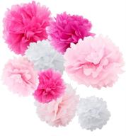 wyzworks assorted decorations weddings birthday party decorations & supplies for tissue pom poms logo