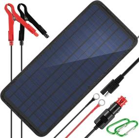 img 4 attached to 🔋 KINGSOLAR 10W 12V Solar Car Battery Charger: Portable Power Kit for Automotive, Car, Boat, RV - Trickle Charger and Battery Maintainer