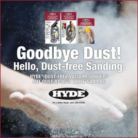 img 2 attached to Effortless Dust-Free Vacuum Sanding with 🔲 Hyde Tools 09165 6-Foot Drywall Hand Hose Sander