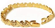 💛 lvye 18k gold plated heart chain bracelet, forever love, solid brass jewelry logo