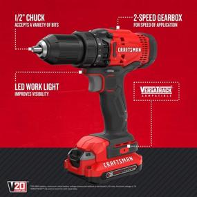 img 3 attached to 🔌 CRAFTSMAN CMCD700C1 Cordless Drill Driver: Powerfully Efficient and Versatile Tool