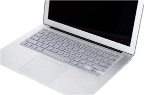 img 2 attached to 👍 MOSISO Silicone Keyboard Cover for MacBook Air 13 inch A1466 A1369 (2010-2017) & MacBook Pro 13/15 inch (with/Without Retina Display, 2015 or Older Version) - Silver