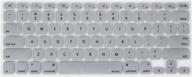 👍 mosiso silicone keyboard cover for macbook air 13 inch a1466 a1369 (2010-2017) & macbook pro 13/15 inch (with/without retina display, 2015 or older version) - silver logo