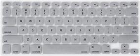 img 4 attached to 👍 MOSISO Silicone Keyboard Cover for MacBook Air 13 inch A1466 A1369 (2010-2017) & MacBook Pro 13/15 inch (with/Without Retina Display, 2015 or Older Version) - Silver