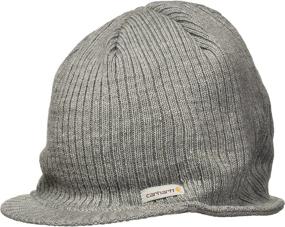 img 3 attached to 🧢 Carhartt Men's Knit Visor Hat: Stylish and Versatile Headgear for Men