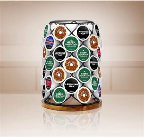 img 3 attached to 🔄 Keurig K-Cup Вихрь Карусель Держатель Кофейных Подушек, Вместимость 49 Подушек, Черный