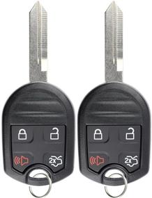 img 4 attached to 🔑 Pack of 2 - KeylessOption Keyless Entry Remote Control Fob Replacement with Uncut Blank Ignition Car Key for CWTWB1U793