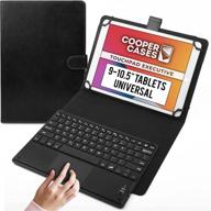 🖱️ cooper touchpad executive: the ultimate multi-touch mouse keyboard case for 9-10.5" tablets – ipados, android, windows, bluetooth, leather logo