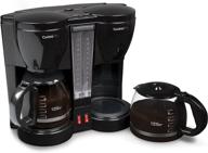 cucinapro double coffee brewer station: dual coffee maker with individual heating elements, brews two 12-cup pots logo