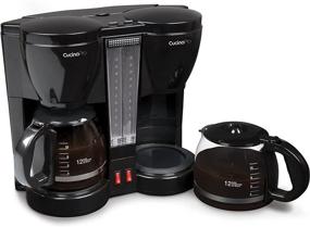 img 4 attached to CucinaPro Double Coffee Brewer Station: Dual Coffee Maker with Individual Heating Elements, Brews two 12-cup Pots