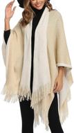 🧣 epsion women's cardigan poncho sweater - stylish accessories for scarves & wraps logo