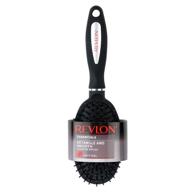 💆 revlon detangle & smooth black cushion hair brush - luxurious tangle-free styling logo