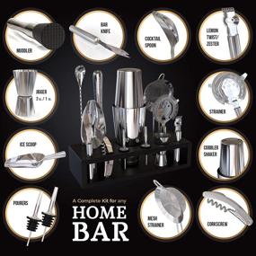 img 3 attached to Highball Chaser Beautiful Accessories Stainless Kitchen & Dining