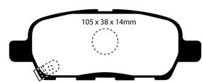 img 1 attached to Enhanced Performance with EBC Brakes DP31955C Redstuff Ceramic Low Dust Brake Pad