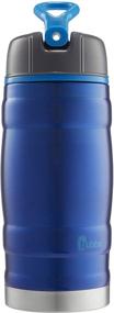 img 4 attached to 🌊 Bubba Hero Sport Kids 12 oz. Stainless Steel Water Bottle - Insulated, Flip-Up Straw, Blue