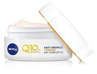 🌞 nivea q10 plus c anti-wrinkle day cream with vitamin c and spf 15 - energizing solution for fatigued, lackluster skin logo